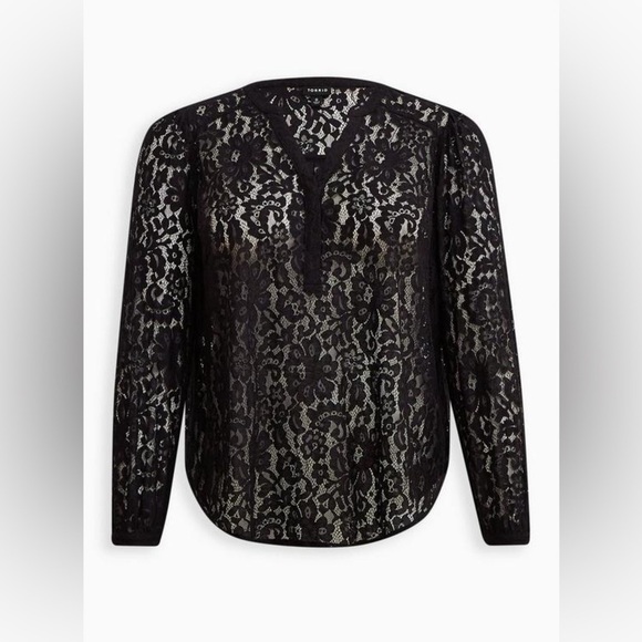 Torrid Harper Lace Pullover Long Sleeve Blouse Size 5x - Picture 5 of 8